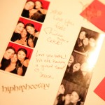 Photo booth wedding guest book