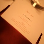 Simple and elegant wedding dinner menu