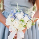 09 junior bridesmaid in lavender dress and hand tied bouquet of white roses - Gladys Jem Photography and Floravida a J Squared Event